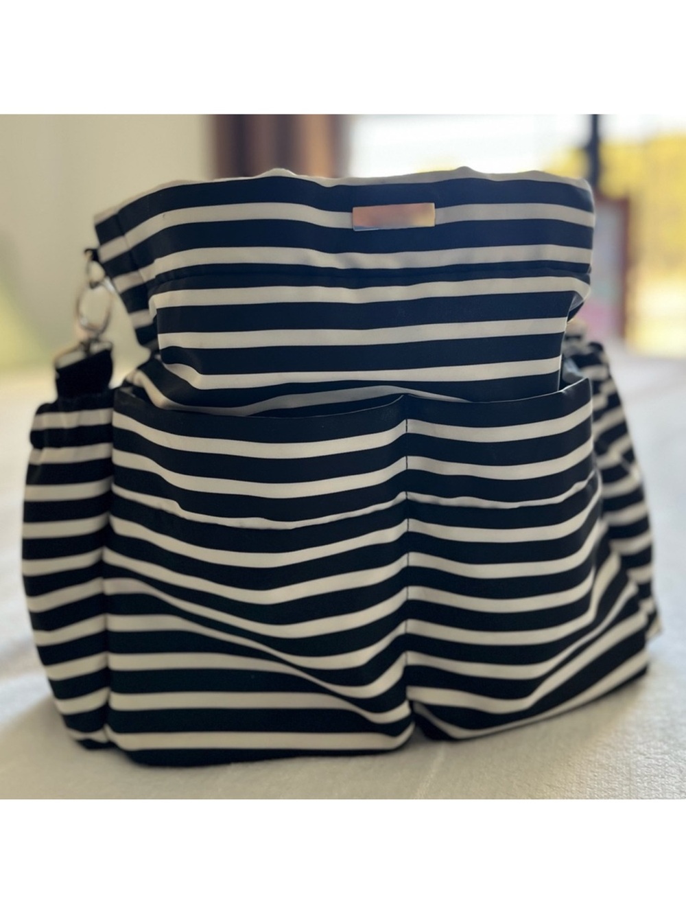 Kate Spade Monochrome Striped Diaper baby Bag